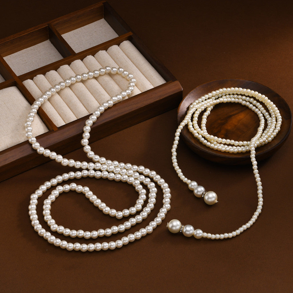 Multi-Layered Pearl Necklace for Women, Elegant Wedding Jewelry - Classic